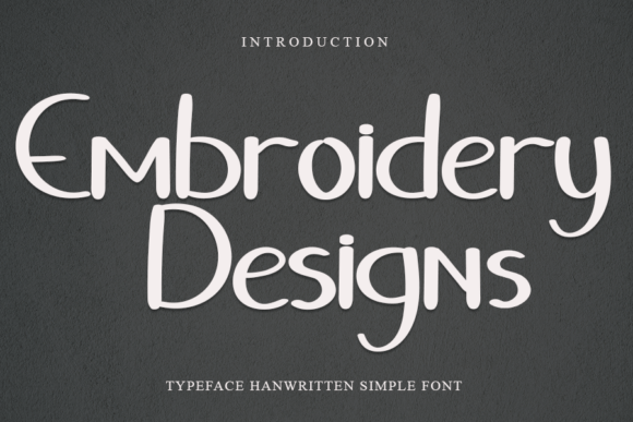 Embroidery Designs: A Handwritten Font for Holiday Stitching
