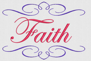 Faith Embroidery Design Review: Edwardian Script on Premium Sweatshirts