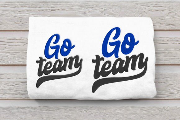 Go Team Script Letters Embroidery: A Designer Review for Boutique Apparel