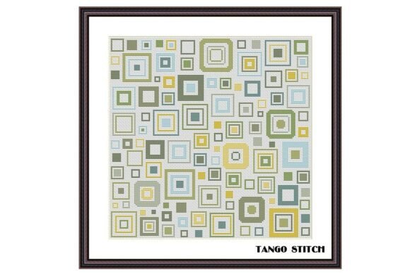 Green Yellow Geometric Cross Stitch: A Designer's Review