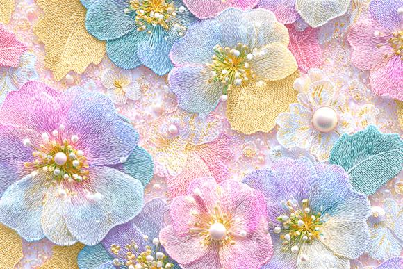 Luxury Pastel Embroidery Flowers – A Designer's Review