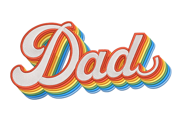 Retro Dad Embroidery Review: A Groovy Rainbow for Apparel