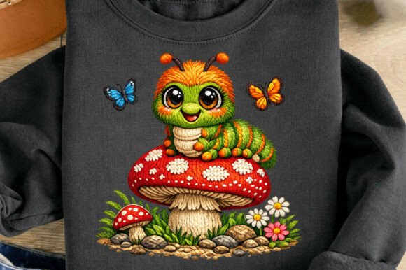 Whimsical Caterpillar Faux Embroidery: A Designer’s Review